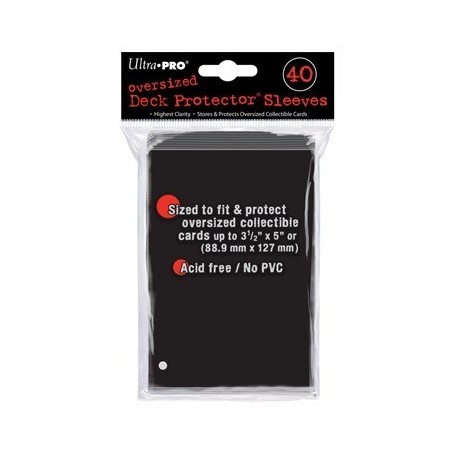 UltraPro - Bustine protettive Oversized Nere 88,9x127 (40 bustine) UPR82420