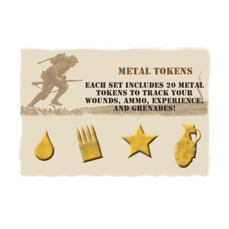 Exp. 13 Metal Tokens - Warfighter WWII