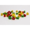 Set 36 Meeples in tre colori (Giallo, Rosso, Verde)