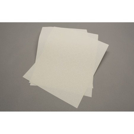Etichette trasparenti per dischetti e cilindri 15mm  (solo stampanti laser, no Inkjet)