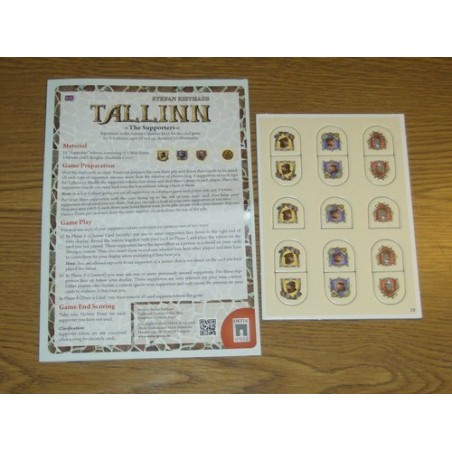 CALENDARIO DELL'AVVENTO 2016 GIORNO 19 - Tallinn (mini-espansione): The Supporters