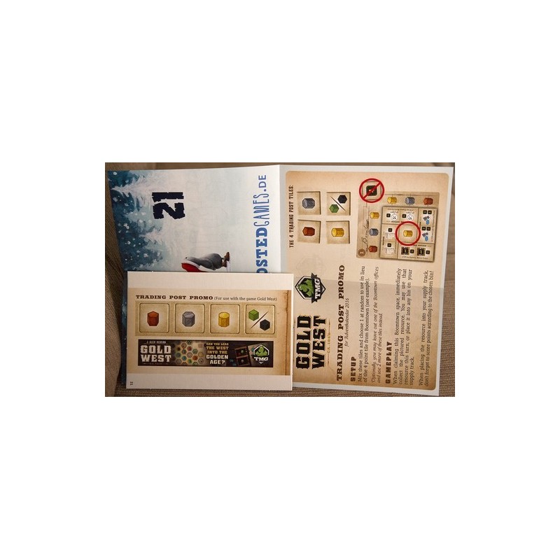 CALENDARIO DELL'AVVENTO 2016 GIORNO 21 - Gold West (mini-espansione): Trading Post