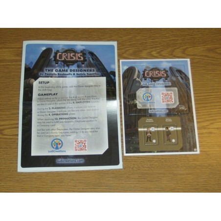 CALENDARIO DELL'AVVENTO 2016 GIORNO 10 - Crisis  (mini-espansione): The Game Designers