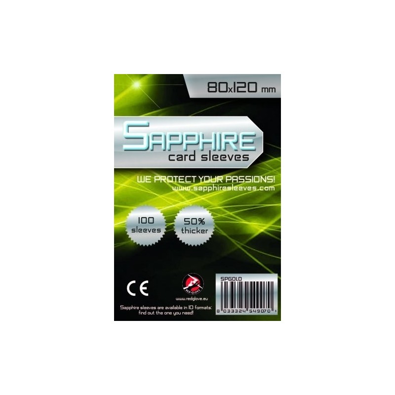 80x120 mm bustine trasparenti Sapphire (100 bustine)(Gold)