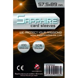 57,5x89 mm bustine protettive trasparenti Sapphire "ARANCIO" (100 bustine)(Orange)