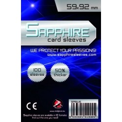 59x92  mm bustine protettive trasparenti Sapphire "BLUE" (100 bustine)