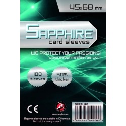 45x68 mm bustine protettive trasparenti Sapphire "AZZURRO" (100 bustine)(mini BLU)