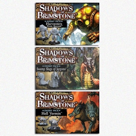 BUNDLE Shadows of Brimstone: Hell Vermin + Slugs of Jargono + Harvesters Enemy Pack