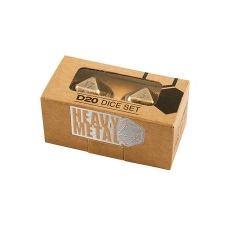 UltraPro - Heavy Metal D20 Dice Set (coppia d20 in metallo antichizzato) - UPR84597