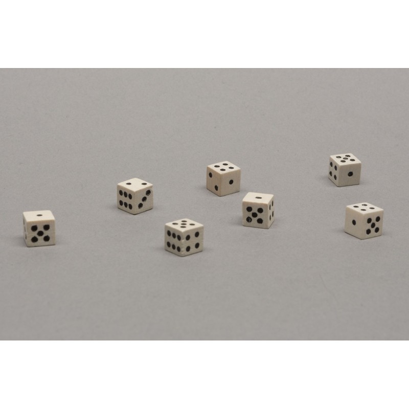 Dado d6 8mm legno naturale