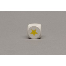 Dado d6 16mm legno stella...