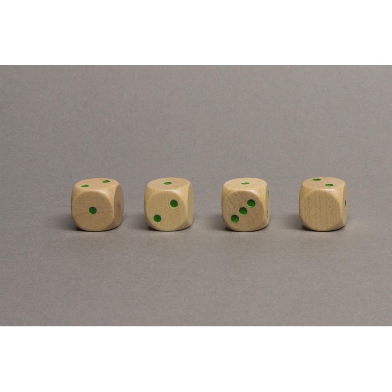 Dado d6 16mm legno (1-2-3-faccia vuota)