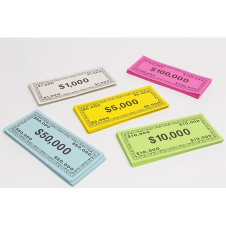 Denaro per giochi da tavolo (Dollaro - 200 pezzi in 5 tagli)