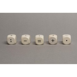 Dado d6 18mm legno simboli...