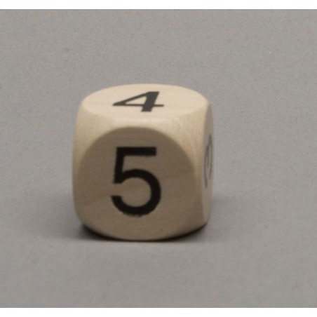 Dado d6 18mm legno (2-3-3-4-4-5)