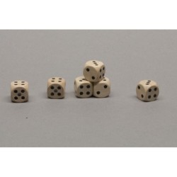 Dado d6 10mm legno naturale...