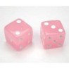 Dado d6 Fosforescente 16mm Rosa - K01910