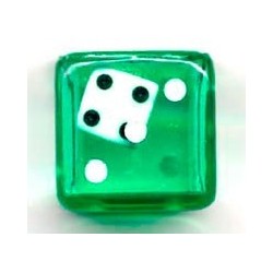 Dado d6 dentro d6 Verde -...