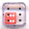 Dado d6 dentro d6 Trasparente - K10299