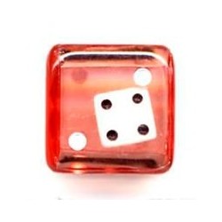 Dado d6 dentro d6 Rosso -...