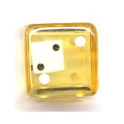 Dado d6 dentro d6 Giallo -...