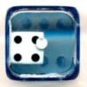 Dado d6 dentro d6 Blu - K10298