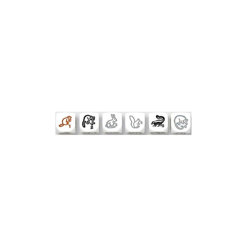 Dado d6 Animale (animali del bosco) - K17276