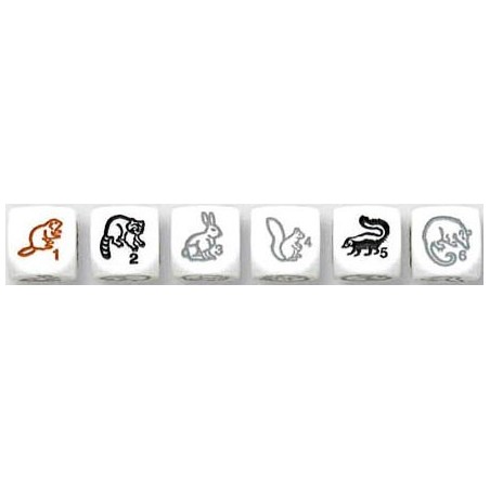 Dado d6 Animale (animali del bosco) - K17276