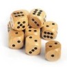 Dado d6 18mm Legno - K02064