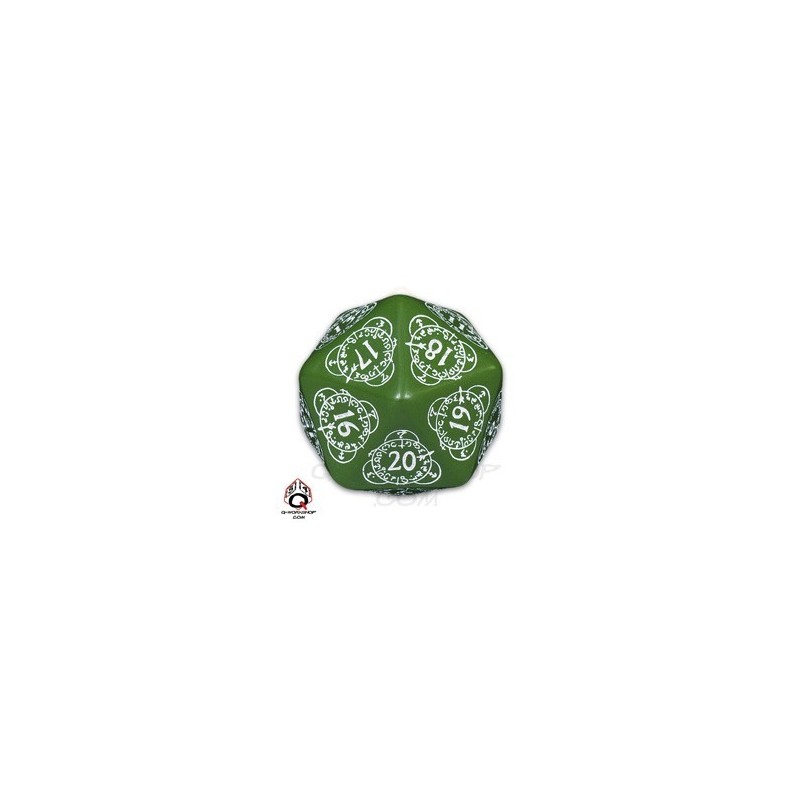 Dado d20 Segnapunti Gigante Verde - Q20LEV14