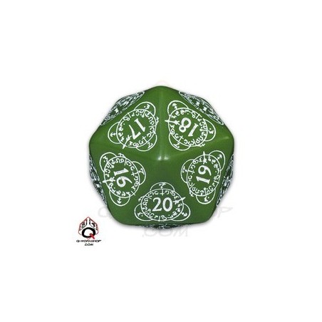 Dado d20 Segnapunti Gigante Verde - Q20LEV14
