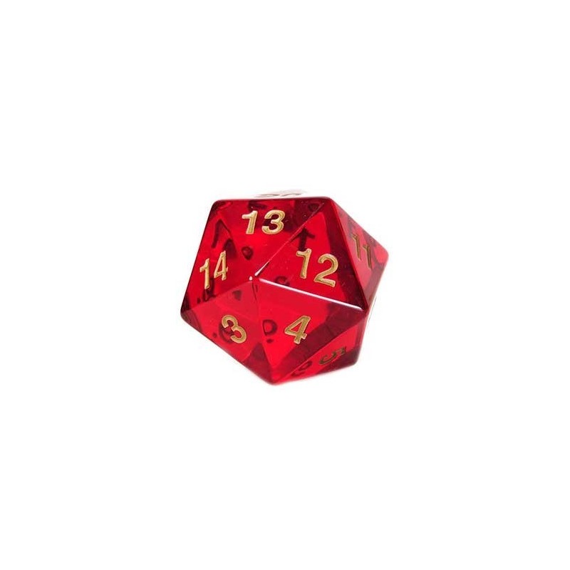 Dado d20 Segnapunti Giga Rosso Rubino - K17970