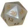 Dado d20 Segnapunti Giga Bianco Perlato - K18671