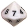 Dado d14 Numeri 1-7 ripetuti Bianco - K18061