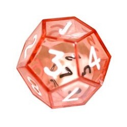 Dado d12 dentro d12 Rosso -...