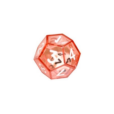 Dado d12 dentro d12 Rosso - K12600
