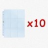 BUNDLE 10x UltraPro Foglio Platinum 9 taschine (11 fori, alta qualità)