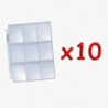 BUNDLE 10x UltraPro - Foglio Secure Platinum 9 taschine (3 fori, piega antipolvere)