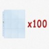 BUNDLE 100x UltraPro Foglio Platinum 9 taschine (11 fori, alta qualità)