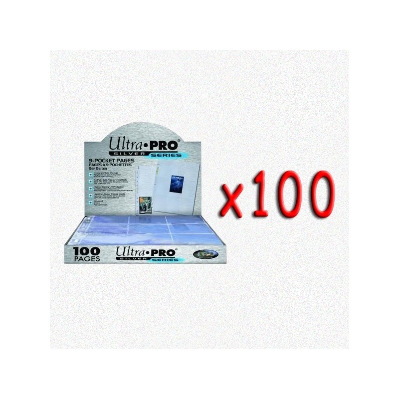 BUNDLE 100x UltraPro - Foglio Silver 9 taschine (11 fori)