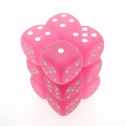 Set 12 dadi D6 16mm Frosted...