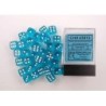 Set 36 dadi D6 12mm Translucent (celeste) CHX23815