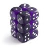 Set 12 dadi D6 16mm Translucent (viola) CHX23607
