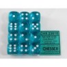 Set 12 dadi D6 16mm Translucent (celeste) CHX23615
