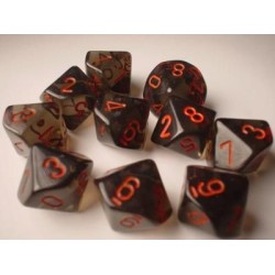 Set 10 dadi D10 Translucent...