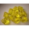 Set 10 dadi D10 Translucent (giallo) CHX23202