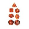 Set 7 dadi poliedrici Translucent (arancione) CHX23003