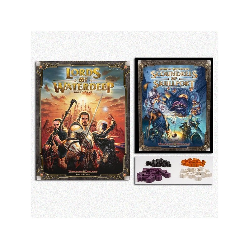 IPERBUNDLE Lords of Waterdeep + Skullport + Set componenti addizionali
