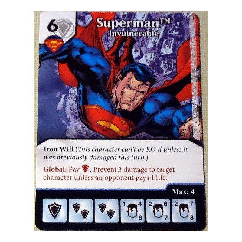 Superman Invulnerable (Infinite Earths OP): DC Comics Dice Masters