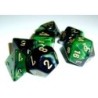 Set 7 dadi poliedrici Gemini (giallo/nero-verde) CHX26439